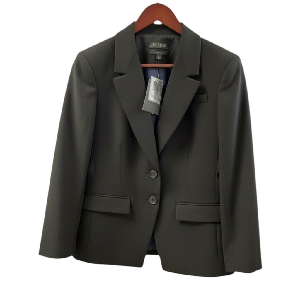 New! J.Crew Wm's Madelyn Blazer in FourSeason Stretch Size 4 Black MSRP $248 - Picture 7 of 8